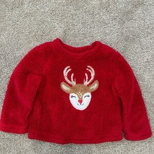 Toddler Fuzzy Reindeer Sweater